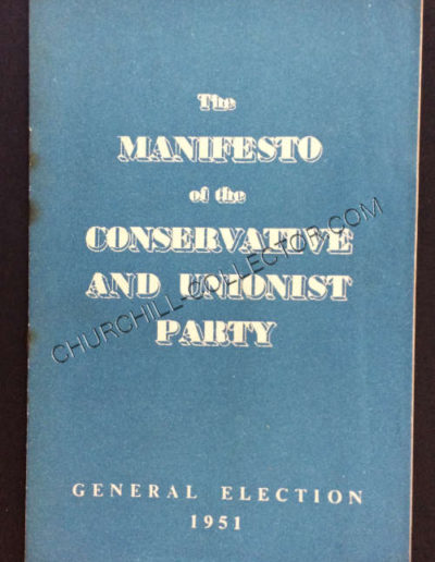 1951 election Manifesto Pamphlet
