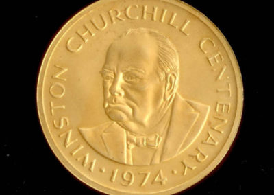 Churchill Centenary Gold Medal Reverse 100 Crowns