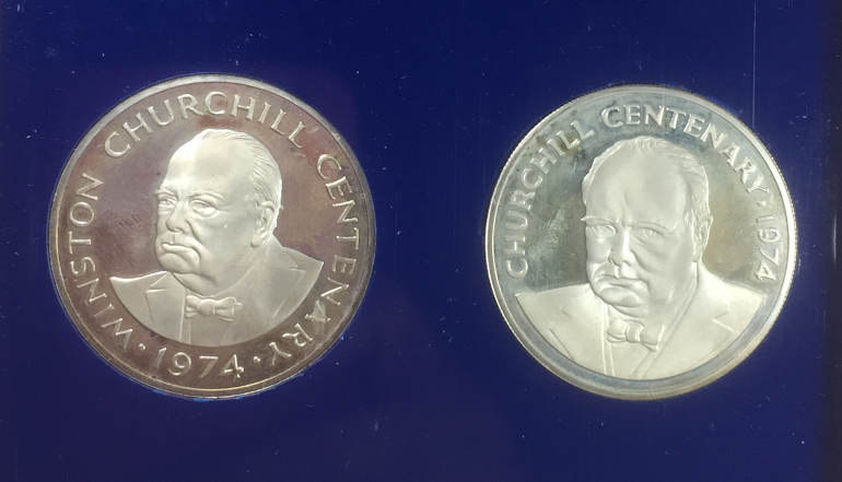 Churchill 2 Silver Coins