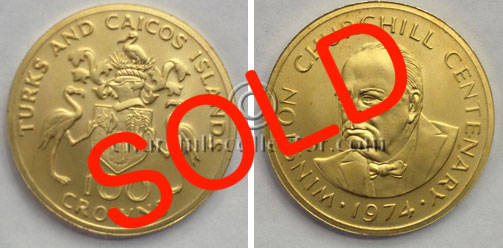 Churchill Gold Coin – Turks and Caicos
