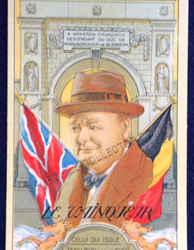 Winston Churchill Belgium Postcard – The Winner