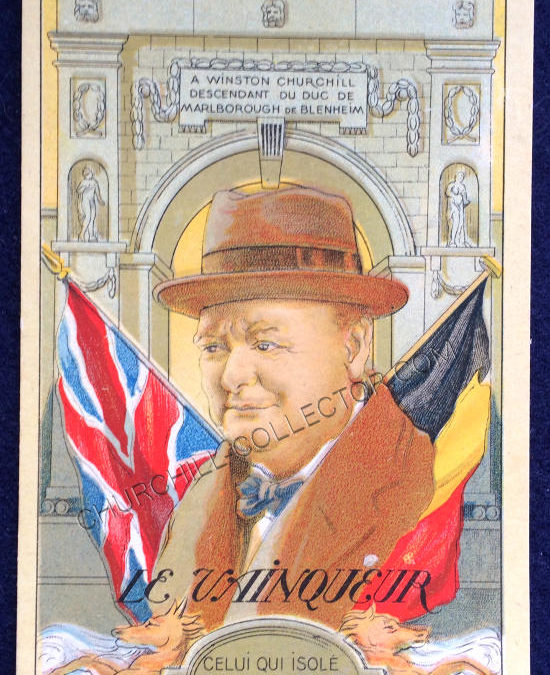 Winston Churchill Belgium Postcard – The Winner