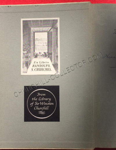 Bookplates in the book Monet from Churchill’s Library