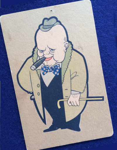 Dutch Postcard featuring Churchill Caricature