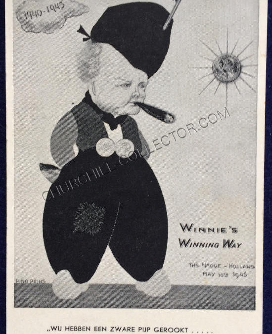 Winston Churchill Dutch Postcard