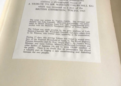 Churchill Exhibition Japan 1965 Title Page