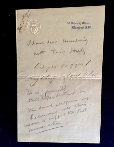 Churchill's Holograph Note