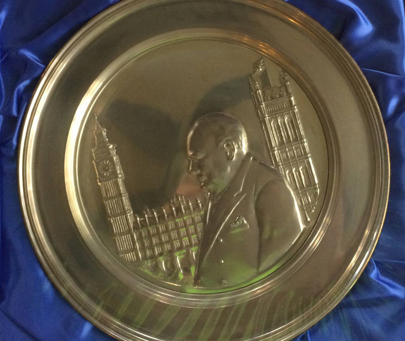 Churchill Silver Plate – “THE HOUR OF DECISION”