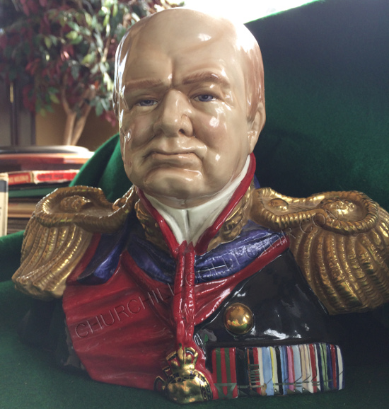 Michael Sutty Bust of Winston Churchill in Ceremonial Uniform: #50