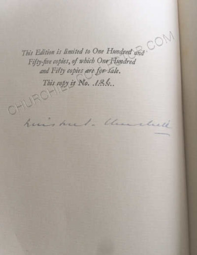 Churchill's Signature: Marlborough 4 Vol Set