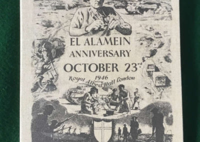 Custom-made Box: Note the Matching El-Alamein Anniversary Program Cover on the Lid