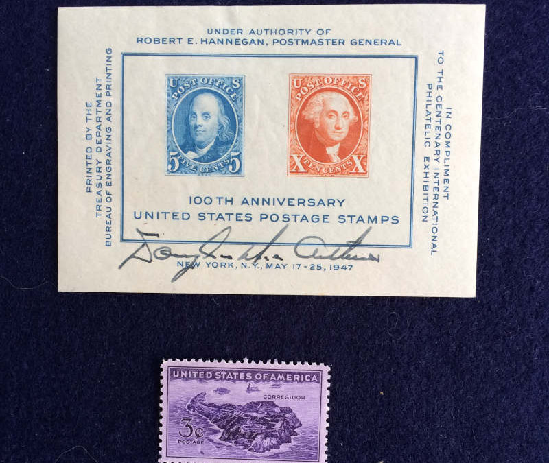 Field Marshal Douglas MacArthur Signature – Stamps