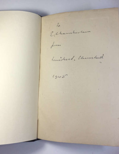 Churchill's Inscription & Signature in his Book, Great Contemporaries