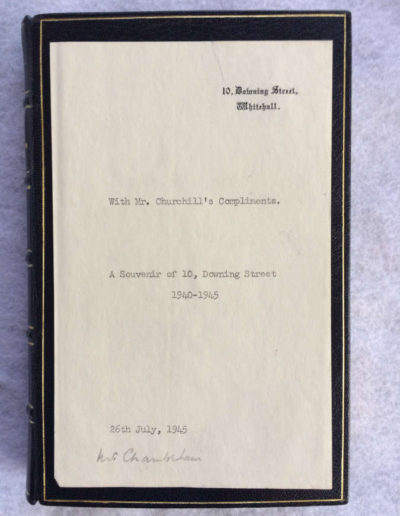 Great Contemporaries-Typed Note 10 Downing Street stationery