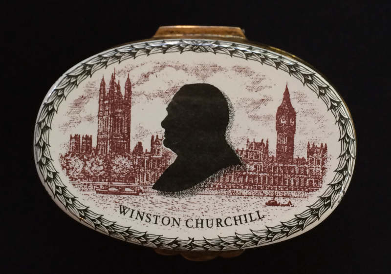 Halcyon Days Enamel Box – Churchill Centenary
