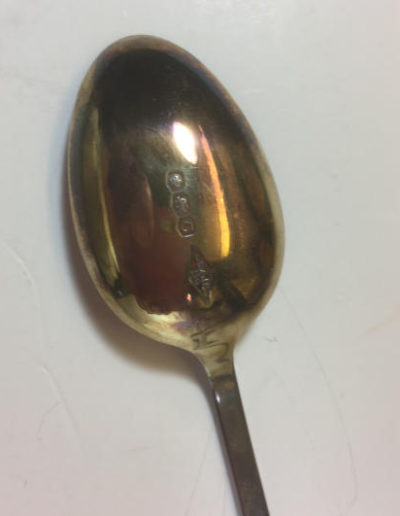 Hallmark on 6 Sterling Silver Churchill Teaspoons