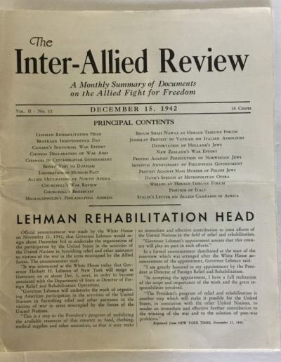 The Inter-Allied Review, Dec 15 1942