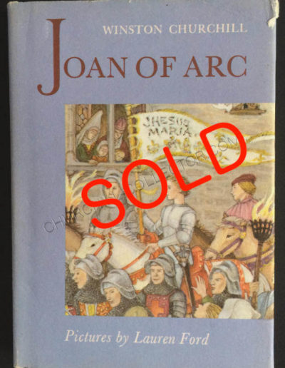 Joan of Arc by Winston Churchill: SOLD