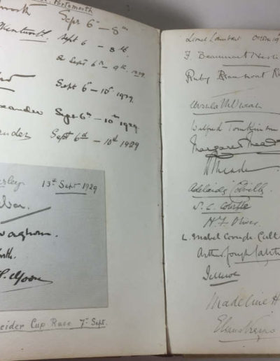 Keyes Visitors Book FM Alexander & Adm. Jellicoe's Signatures