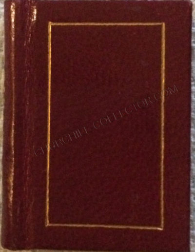 Miniature Book: Churchill Speech