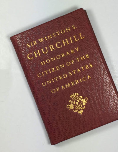 Miniature Book: Churchill US Citizen