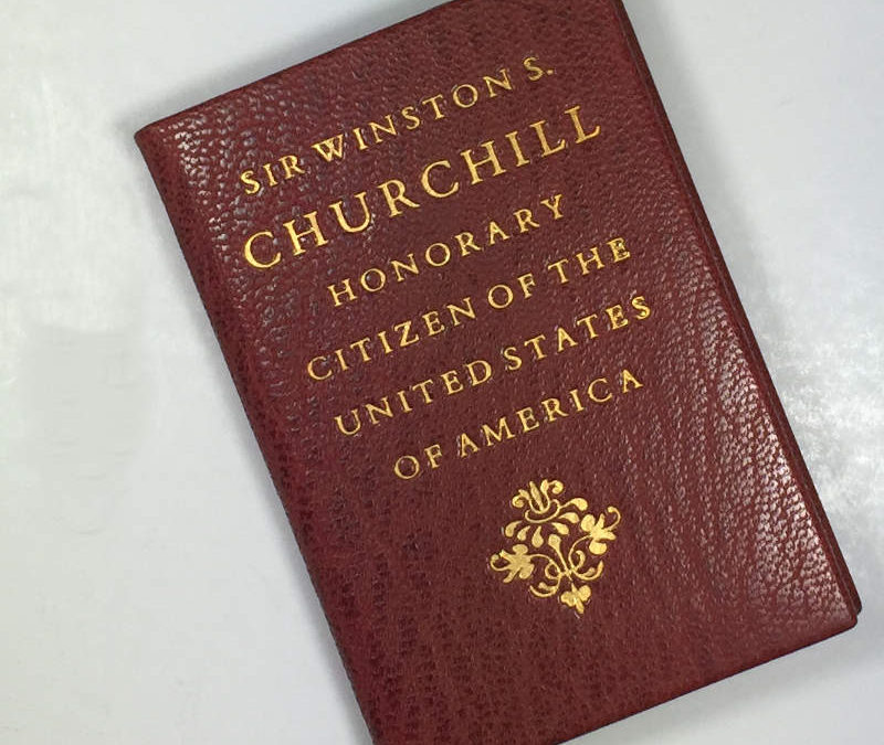 Miniature Book – Churchill Honorary Citizen of USA