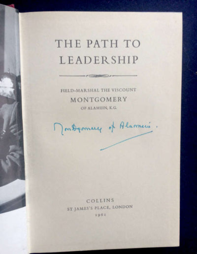 Montgomery’s Signature on Title Page