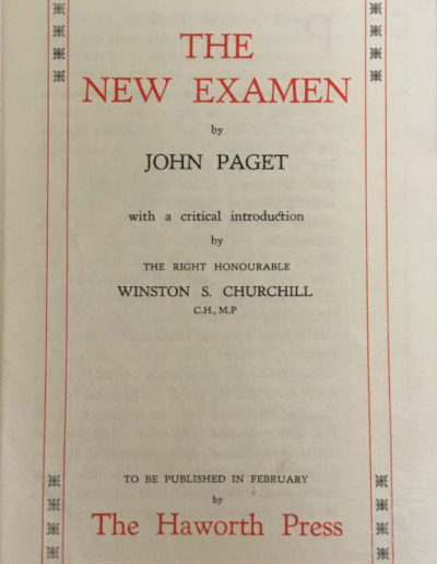 Original Prospectus Laid In: The New Examen