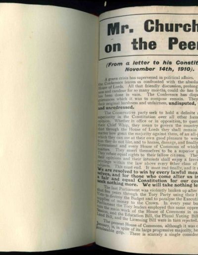 On The Peers: Churchill Pamphlet