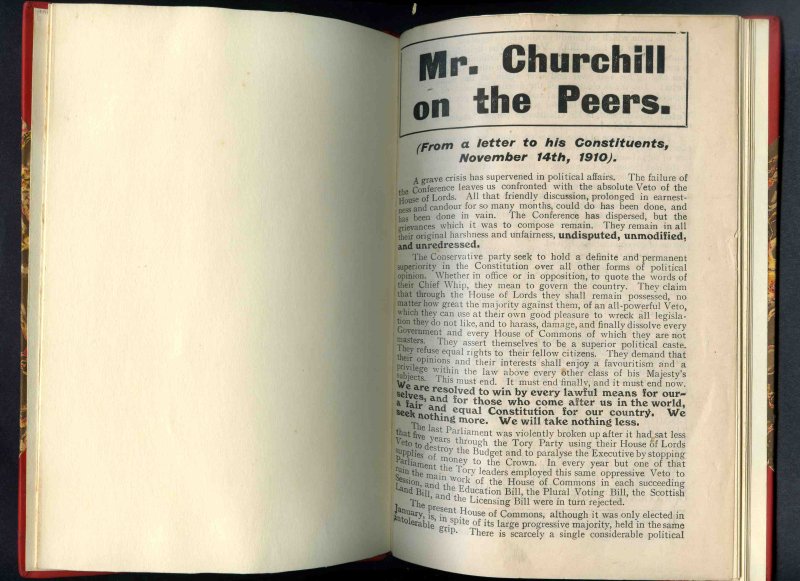 Mr Churchill On The Peers