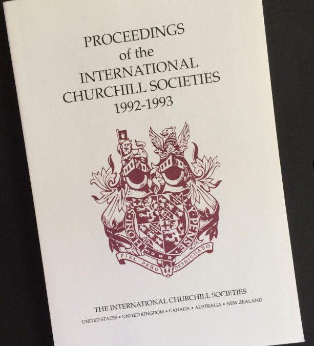 Proceedings of the International Churchill Societies