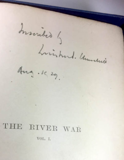 Churchill Signature on Title Page Vol I