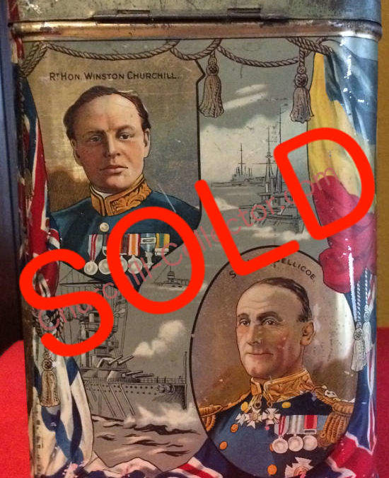 World War I Period Tin with Winston Churchill