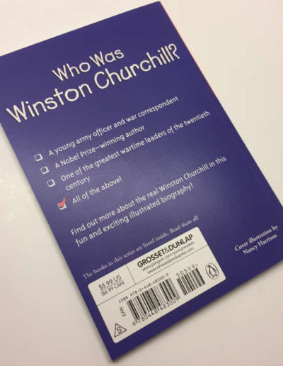 Back Cover: Who Was Winston Churchill