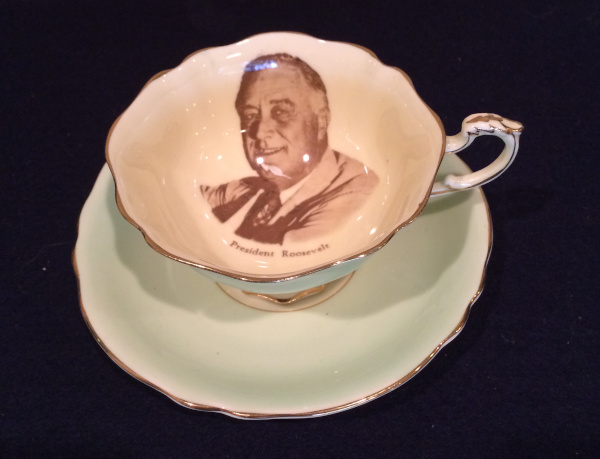 Paragon Cup & Saucer President Roosevelt hot