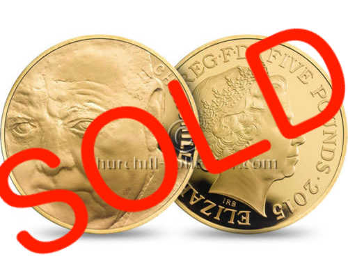 £5 Gold Coin – 50th Anniversary Churchill’s Death