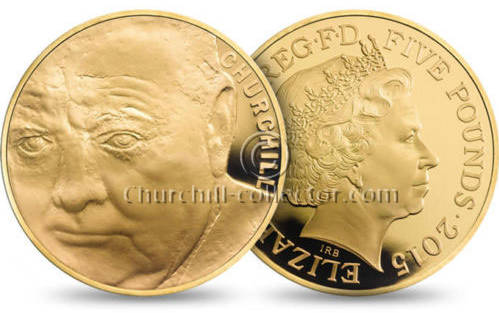 £5 Gold Coin – 50th Anniversary Churchill’s Death