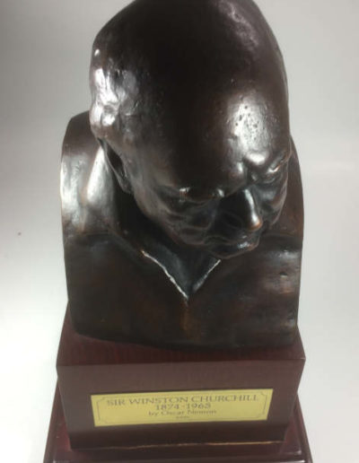 Bronze Bust of Winston Churchill by Oscar Nemon