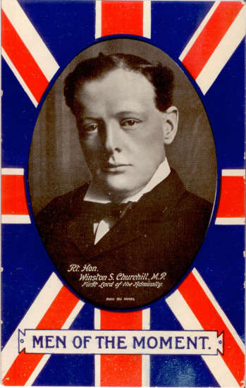 Winston Churchill – Vintage ‘Men of the Moment’ Postcard