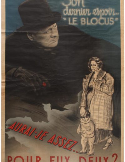 Original Churchill Anti-British Propaganda Poster