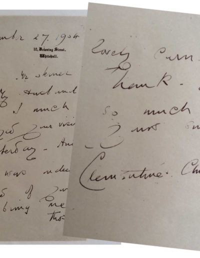 Clementine Churchill's Thank You Letter