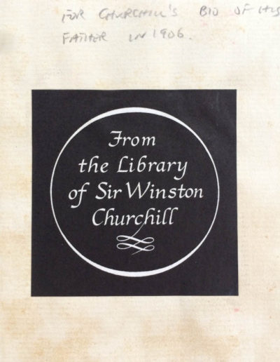 From Churchill's Library Bookplate