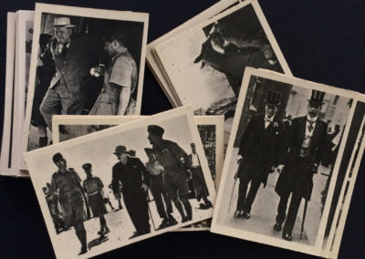 Sampling of the 55 Mirrorpic Collector Cards Set Featuring Winston Churchill