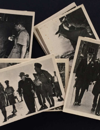 Sampling of the 55 Mirrorpic Collector Cards Set Featuring Winston Churchill