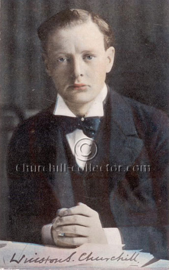 Churchill Postcard ~1905. Early Color Postcard