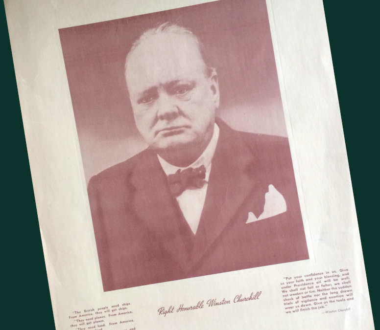 Poster – Churchill – Wartime Advertising