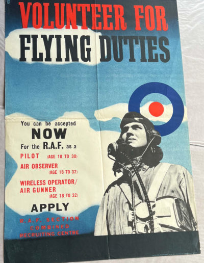 WWII Poster: Join RAF Now - Volunteer for Flying Duties
