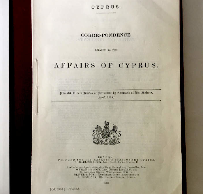 Correspondence Relating to the Affairs of Cyprus