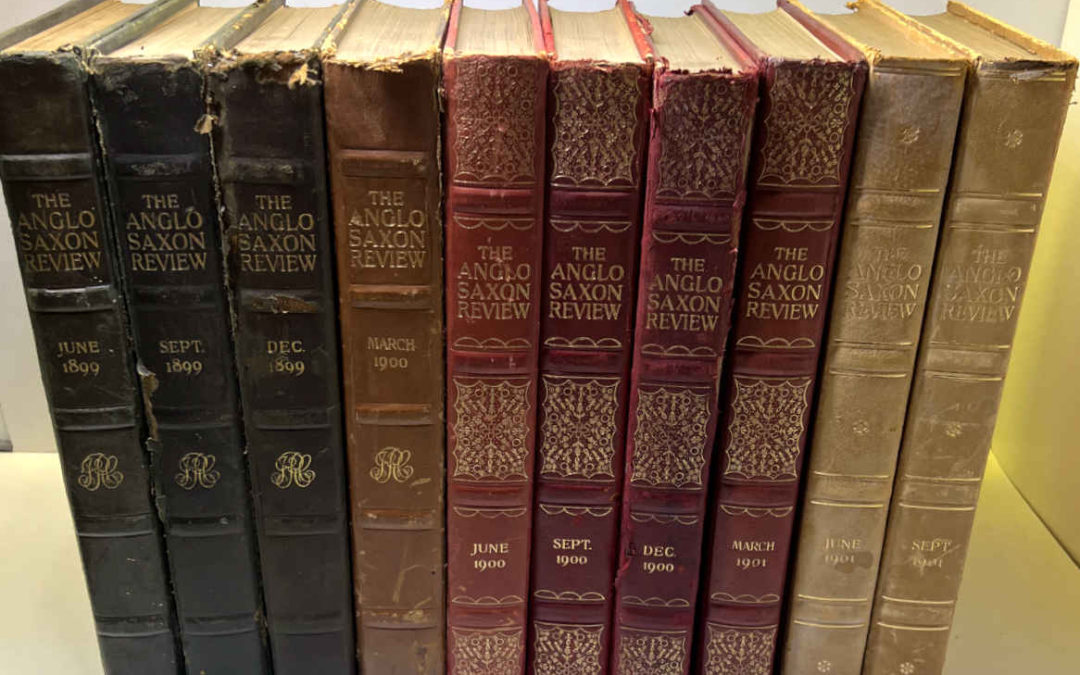 Anglo Saxon Review (10 Vols) Inscribed by Lady Randolph Churchill