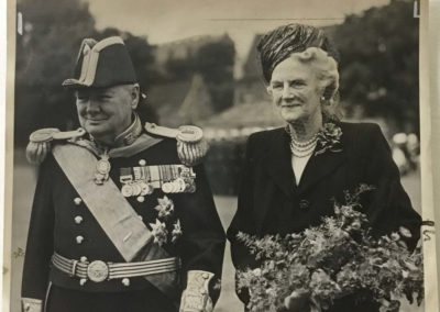 Original Press Photograph: Winston Churchill receiving Cinque Ports Honor with Lady Churchill